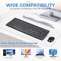 HUO JI Silent Wireless Keyboard and Mouse Combo — image 3