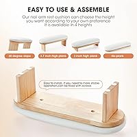 Runbby Nail Arm Rest, Adjustable Height with PU Leather Cushion — image 2