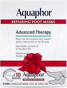 Aquaphor Repairing Foot Masks, 6 Count Review