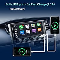 Alondy PAX-7625W Double Din Car Stereo with Wireless Apple CarPlay/Android Auto — image 4