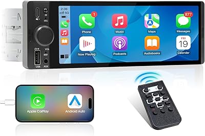 aboutBit CA-63 Single Din CarPlay Stereo Receiver