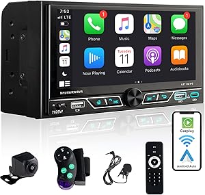 Alondy PAX-7625W Double Din Car Stereo with Wireless Apple CarPlay/Android Auto