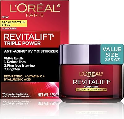 L'Oreal Paris Revitalift Triple Power Face and Neck Moisturizer with SPF 30
