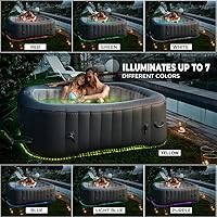 SereneLife SLSPA6SQA Outdoor Portable Hot Tub 6-Person Inflatable Spa — image 5