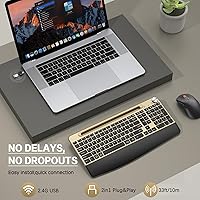 GAMCATZ Ergonomic Wireless Keyboard and Mouse Combo — image 2