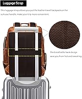 LANNSYNE Vintage Genuine Leather Backpack for Men — image 5