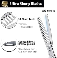 DRGSKL Hair Cutting Scissors 6” Professional Stainless Steel Thinning Shears — image 2