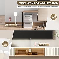 SakerPlus Outlet Concealer Power Strip 3-Outlet 8ft Extension Cord — image 5