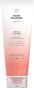 FOUR REASONS Rose Gold Hair Toner and Color Depositing Shampoo 8.45 Fl Oz Review