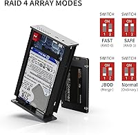 GODO 2.5 inch Dual Bay RAID Enclosure, 16TB Max Capacity — image 6