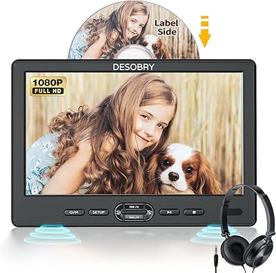 DESOBRY 10.5″ Car DVD Player