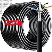 MEIPEK Cat 6 Outdoor Ethernet Cable 500ft Bulk — image 1