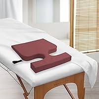 Saloniture Women's Comfort Cushion Massage Table Wedge Bolster Pillow - Burgundy — image 2