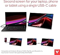 Verbatim 14″ Portable Monitor USB-C HDMI Full HD 1080p IPS Display — image 5