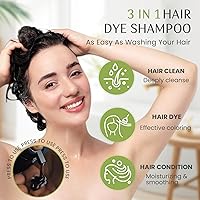 Mxvbaty Dark Brown Hair Dye Shampoo 3-in-1, 16.9 fl. oz — image 2