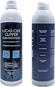 LUCAS-CIDE Clipper Cleaner & Disinfectant Spray, 16 Fl Oz (Set of 2) Review