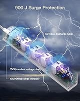 One Beat 15 ft Extension Cord with Power Strip Surge Protector — image 4