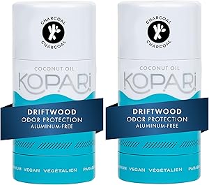 Kopari Aluminum Free Coconut Deodorant, Charcoal 2 Pack Review
