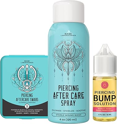 BASE LABORATORIES Ultimate Healing Piercing Aftercare Kit