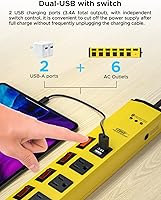 CRST 6-Outlet Heavy Duty Power Strip with USB — image 3