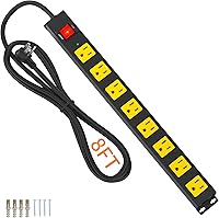 Plug'n 8 Outlet Power Strip with 2100J Surge Protection — image 1