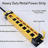 Plug'n Power Strip Surge Protector 2700J with Individual Switches — image 8