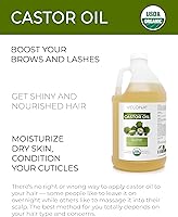 Velona USDA Certified Organic Castor Oil 1 Gallon — image 2
