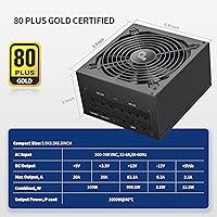 Pystar ES1000 1000W 80+ Gold Full Modular PSU — image 2