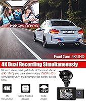 LAMONKE 4K Dual Dash Cam with GPS Wi-Fi — image 3