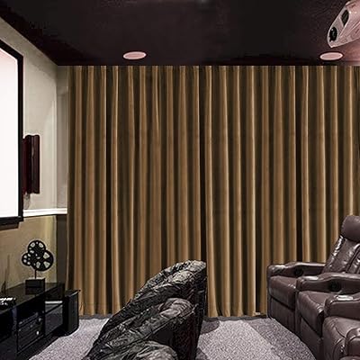 Cololeaf Soft Velvet Theater Curtain Panel 150″ W x 96″ L