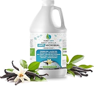 Plainly Earth Antimicrobial Liquid Hand Soap Sweet Vanilla 6 x 64 Oz Review