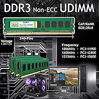 NEMIX RAM 32GB (4x8GB) DDR3 1600MHz PC3-12800 Desktop Memory Kit — image 2