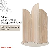 Hobby Lobby 3-Panel Wooden Arch Backdrop Stand — image 2