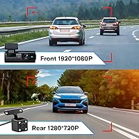 Aquota C5 Dual Dash Cam Front and Rear 2K+1080P — image 3