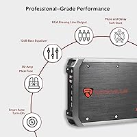 Rockville RXA-T1 1500W 2-Channel Car Amplifier — image 3