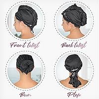 The Perfect Haircare Microfiber Hair Towel Wrap - Black — image 6