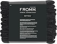 Fromm Softees Microfiber Salon Hair Towels, 16″ x 29″, 10 Count, Black — image 6