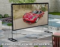 Queension 120-inch Outdoor Projector Screen with Stand — image 7