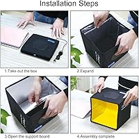 DEPTHLAN Foldable Photo Box 12 Background Colors LED Studio Kit — image 7