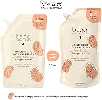 Babo Botanicals Moisturizing Oat & Calendula 2-in-1 Shampoo & Wash 8oz — image 2