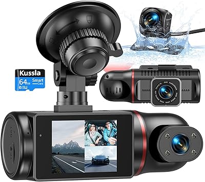 Kussla X30 3-Channel Dash Cam