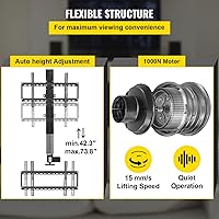 VEVOR Motorized TV Lift 31.5-Inch Stroke Length, Adjustable Height for Max. 60-Inch TVs — image 4