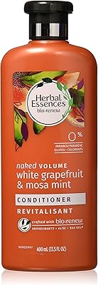 Herbal Essences Volume Conditioner for Color Treated Hair, White Grapefruit & Mosa Mint, 13.5oz (Pack of 2)