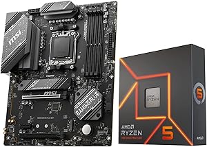 INLAND AMD Ryzen 9 7900X CPU Processor with MSI X670E Gaming Plus Motherboard