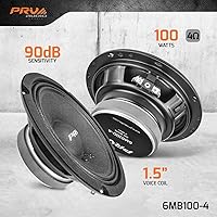 PRV AUDIO 6MB100-4 6.5 Inch Midbass Car Audio Speakers (Pair) — image 3
