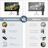 SCREENMAX 60-inch Outdoor Projector Screen with Tripod Stand — image 2