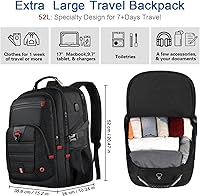 Z-MGKISS 52L Travel Backpack for 17.3-inch Laptop — image 2