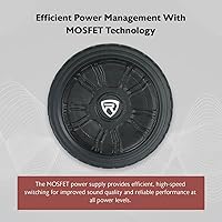 Rockville Wheel of BASS 8″ 500W Powered Car Subwoofer — image 5