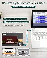 SEMIER Small Cassette Tape Player MP3 Converter with SD Card — image 4