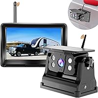 DOUXURY Wireless Backup Camera Solar Magnetic 5″ Monitor — image 1